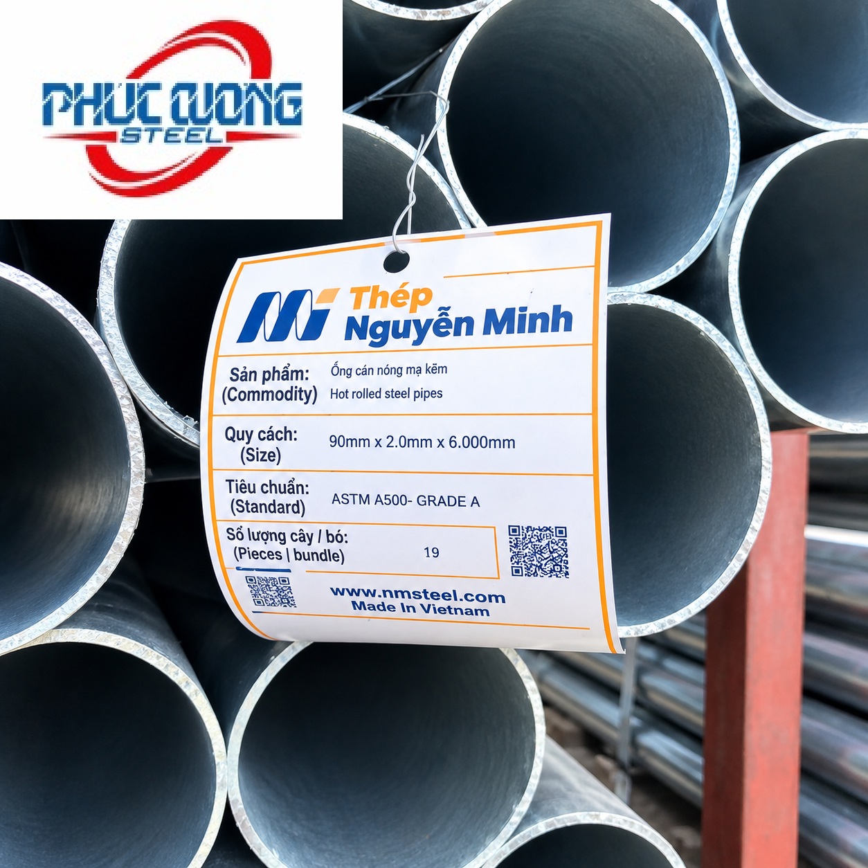 Ống hàn thép đen ф90-DN80-3''